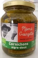 İçindeki şeker miktarı Cornichons aigre-doux
