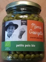 İçindeki şeker miktarı Petits pois bio