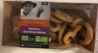 Quantité de sucre dans Palmiers aux olives noires