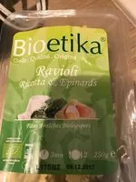 Sucre et nutriments contenus dans Bioetika