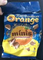 चीनी की मात्रा Minis popping candy