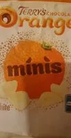 चीनी की मात्रा Terry's chocolate orange minis