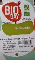 Quantité de sucre dans Patate douce rouge