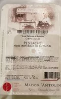 İçindeki şeker miktarı Crème glacée pistache