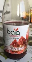 Sucre et nutriments contenus dans Baia organic