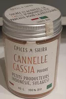 Quantité de sucre dans Cannelle cassia