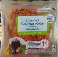 含糖量 Carottes finement râpées ail et ciboulette