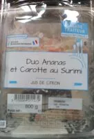 İçindeki şeker miktarı Salade Duo Ananas Carottes et Surimi