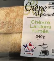 İçindeki şeker miktarı Crepe de froment chèvre lardons fumés