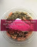 Cantidad de azúcar en Trio de lentilles & saumon fumé oeuf poché & courgettes