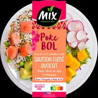 Suhkru kogus sees Poke Bol Saumon fumé avocat