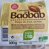 Suhkru kogus sees Concassé de baobab