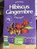 Suhkru kogus sees INFUSION HIBISCUS GINGEMBRE D\'AFRIQUE