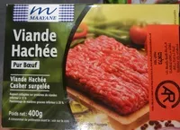 Viandes de boeuf hachees surgelees