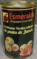 Suhkru kogus sees Olives vertes farcies à la pâte de jambon