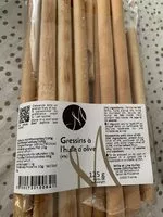 Zuckermenge drin Gressins à l’huile d’olive