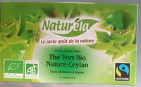 Jumlah gula yang masuk Thé vert bio nature Ceylan