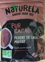 Sucre et nutriments contenus dans Naturela