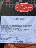 入っている砂糖の量 Chorizo vela