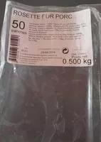 Amount of sugar in Rosette pur porc