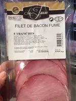 入っている砂糖の量 Filet de bacon fumé