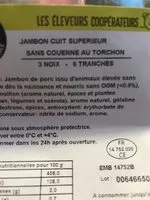 Cantidad de azúcar en Jambon cuit superieur