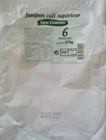 Quantité de sucre dans Jambon cuit supérieur sans couenne