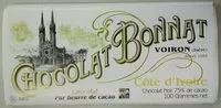Amount of sugar in Chocolat noir 75% de cacao