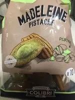 Suhkru kogus sees Madeleine pistache
