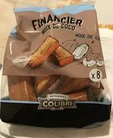 Suhkru kogus sees Financier Noix de Coco X 8