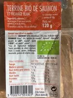 İçindeki şeker miktarı Terrine bio de Saumon et fromage blanc