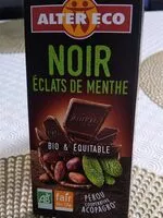 含糖量 Chocolat noir éclats de menthe