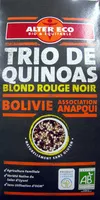 Suhkru kogus sees Trio de quinoas blond rouge noir Bio et Ethiquable Alter Eco