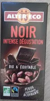 Quantité de sucre dans Chocolat noir intense dégustation