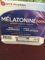 Jumlah gula yang masuk Forte Pharma Mélatonine 1000