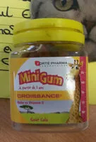 Jumlah gula yang masuk Forte Pharma Minigum Croissance Gout Cola X50