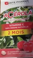 Sucre et nutriments contenus dans Forte pharma benelux