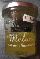 入っている砂糖の量 Confiture Melon cuite au chaudron
