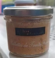 Amount of sugar in Rillettes de truite fumée