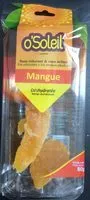 Quantité de sucre dans 80G Mangue Deshydratee O'soleil