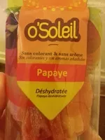 Quantité de sucre dans Papaye déshydratée