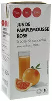 Sokerin määrä sisällä Jus de Pamplemousse rose à base de concentré