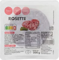 Amount of sugar in Rosette