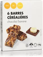 Amount of sugar in Barres céréalières aux pépites de chocolat et à la banane