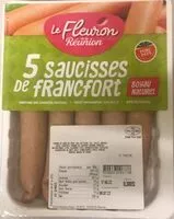 Quantité de sucre dans Saussices de francfort