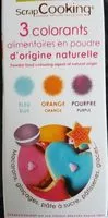 Amount of sugar in 3 Colorants Scrapcooking