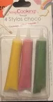 Amount of sugar in 4 stylos choco