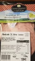 Quantité de sucre dans Roulade