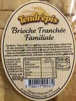Suhkru kogus sees Brioche Tranchée Familiale