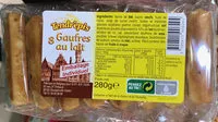 Suhkru kogus sees 8 Gaufres au lait